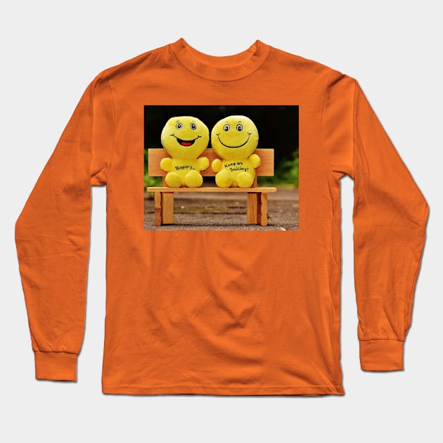 BE HAPPY Long Sleeve T-Shirt by ajay24h